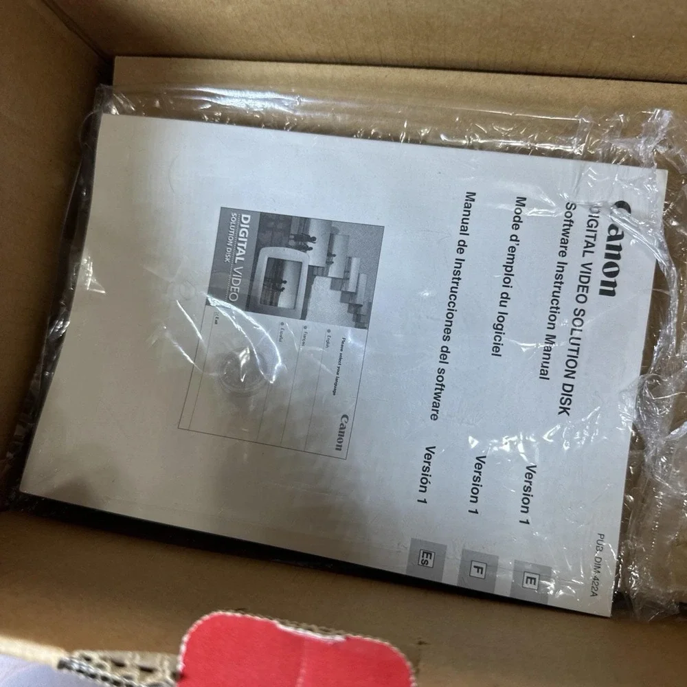 Canon ZR 45 MC) remote, power adapter, Box And Accessories As Shown NO CAMERA